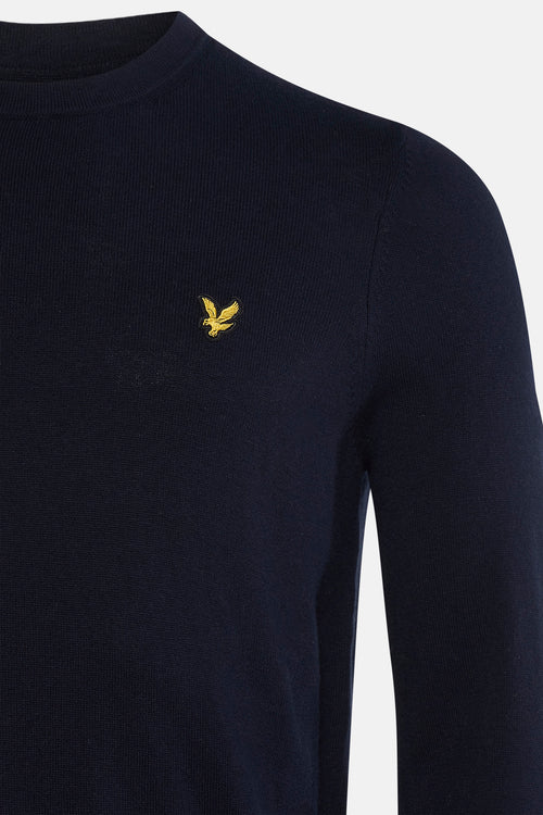 Pull met ronde hals - blauw