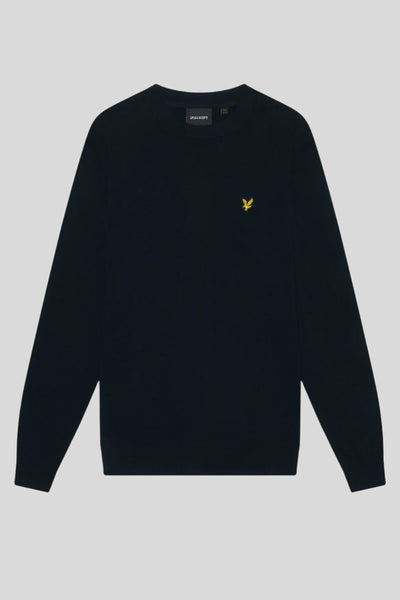 Pull col rond Bleu - LYLE & SCOTT