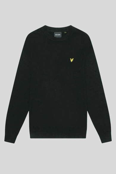 Pull met ronde hals - zwart