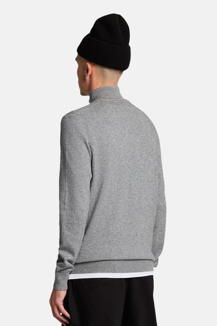 Pull col roulé gris - LYLE & SCOTT