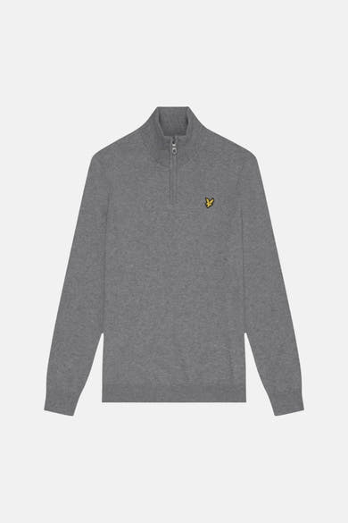 Pull col roulé gris - LYLE & SCOTT