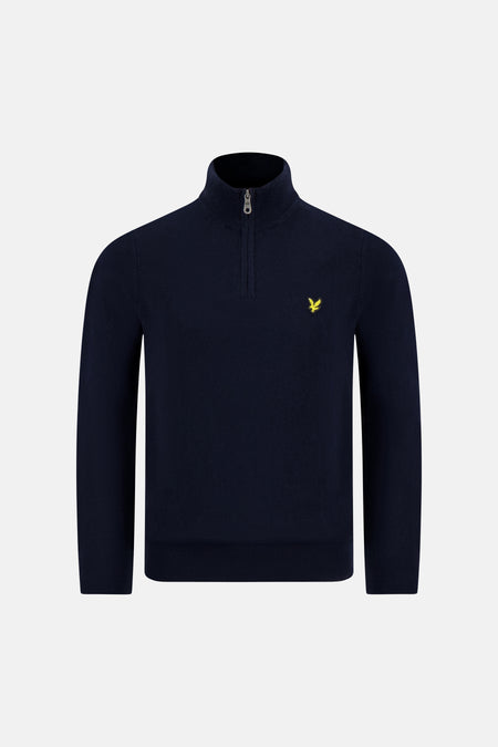 Pull col roulé bleu - LYLE & SCOTT