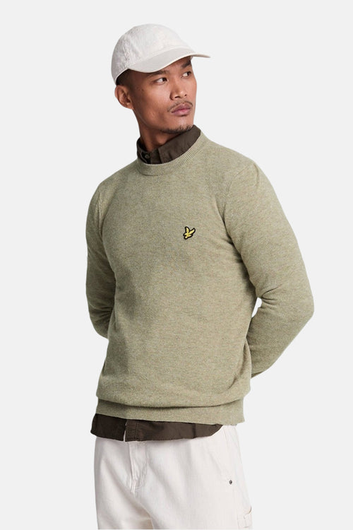 Pull col rond Beige - LYLE & SCOTT