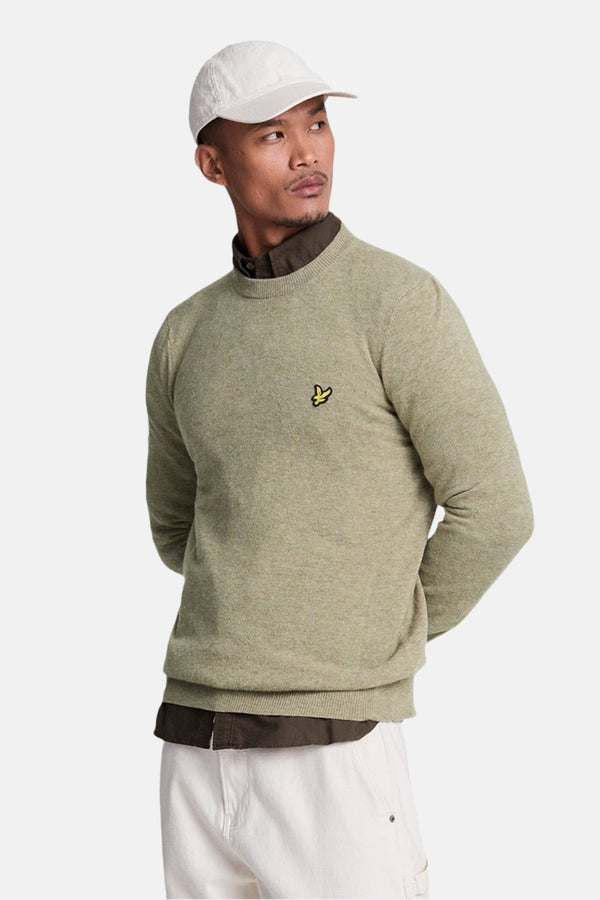 Pull col rond Beige - LYLE & SCOTT