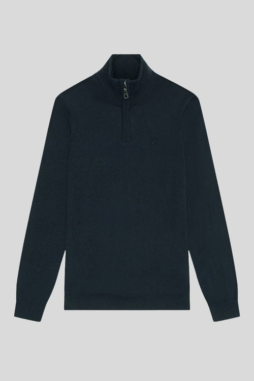 Pull col rond Bleu - LYLE & SCOTT