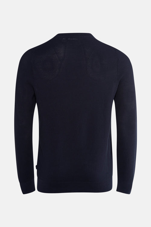 Pull à col rond - bleu