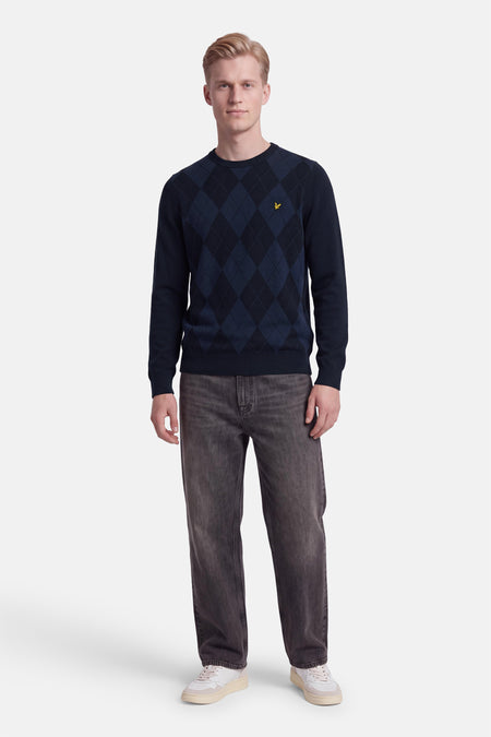 Pull O-hals - blauw