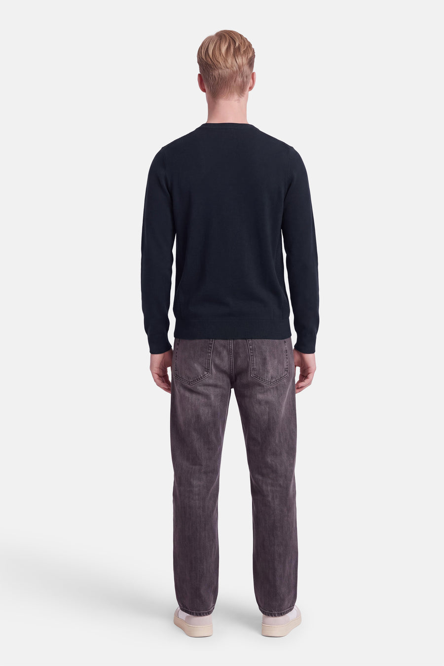 Pull O-hals - blauw