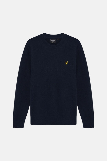Pull col rond bleu - LYLE & SCOTT