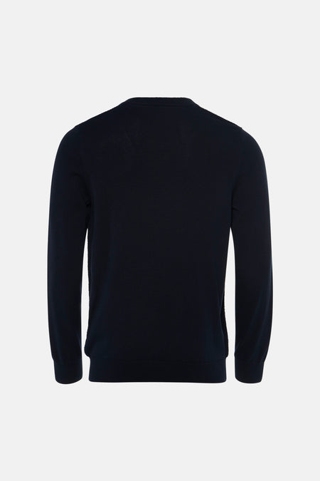Pull O-hals - blauw