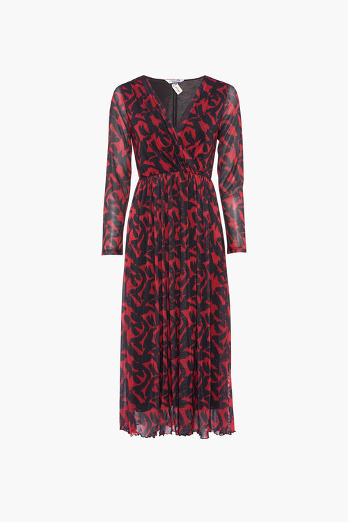 Robes à manches longues - rouge