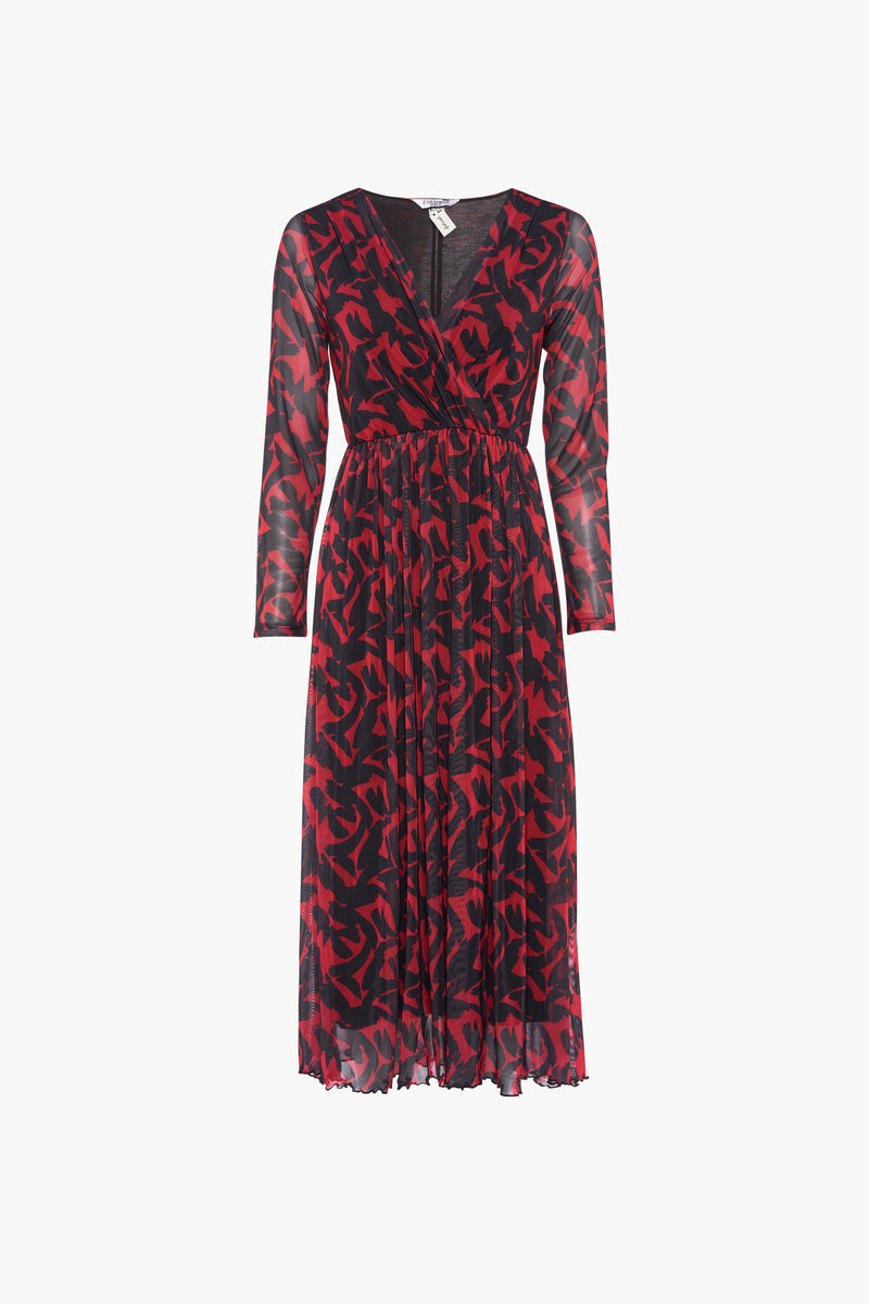 Robes à manches longues - rouge