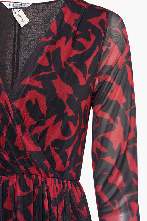 Robes à manches longues - rouge