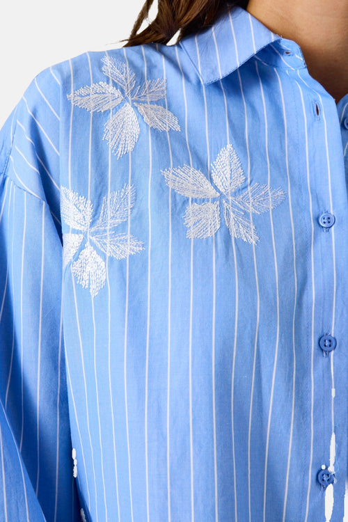 Hemd (lange mouwen) blauw - GARCIA