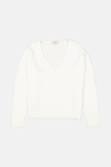 Trui met V-hals wit - GARCIA