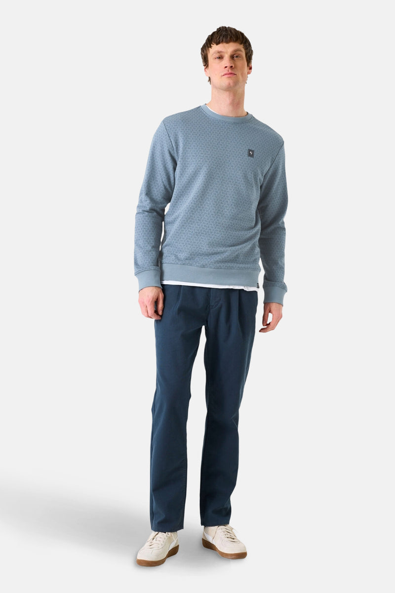 Sweater met ronde hals blauw - GARCIA