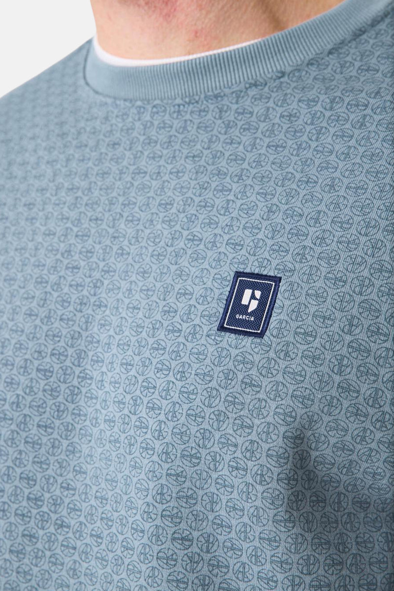 Sweater met ronde hals blauw - GARCIA