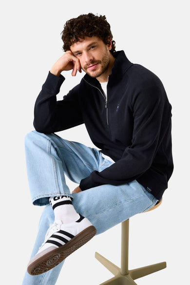 Sweater met rolkraag blauw - GARCIA