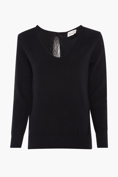 Pull col V Noir - Molly Bracken