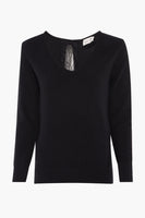Pull col V Noir - Molly Bracken