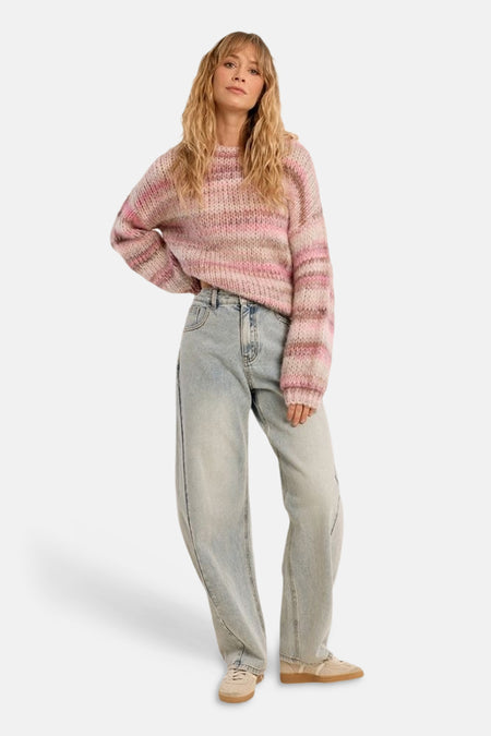 Pull col rond multicolore - Molly Bracken