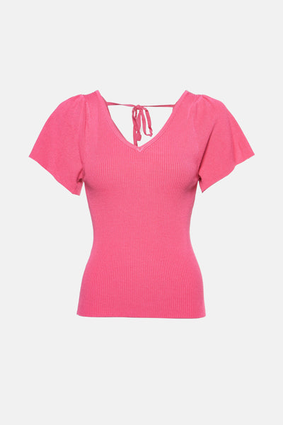 Top uni manches courtes Rose - Molly Bracken