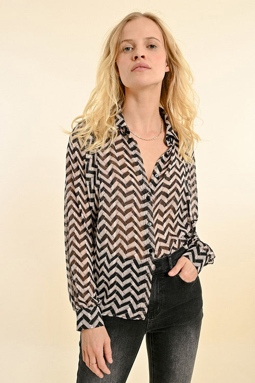 Hemd (lange mouwen) Zwart - Molly Bracken
