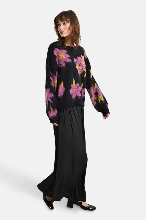 Pull met ronde hals - multicolor