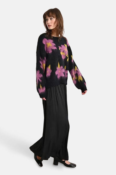 Pull met ronde hals - multicolor