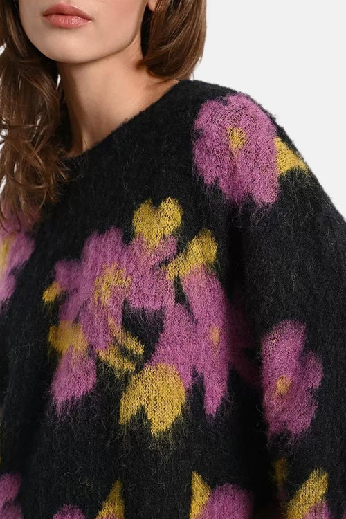 Pull met ronde hals - multicolor