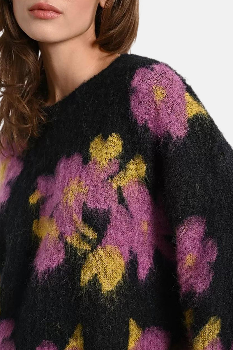 Pull met ronde hals - multicolor