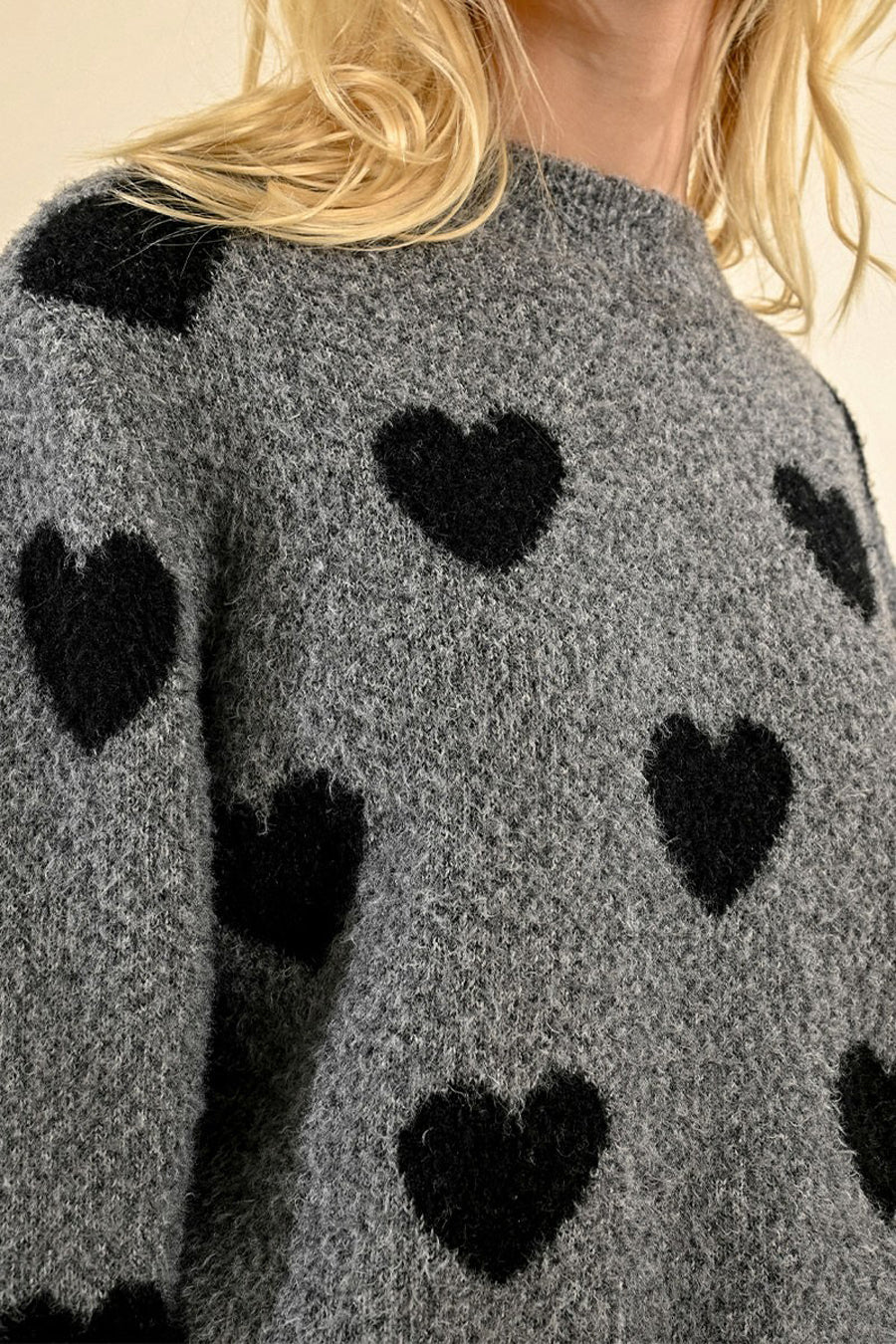 Pull col rond Gris - Molly Bracken