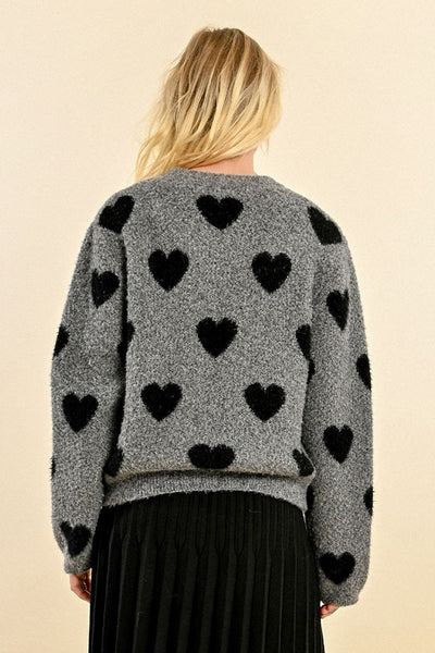 Pull col rond Gris - Molly Bracken