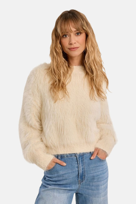 Pull col rond Écru - Molly Bracken