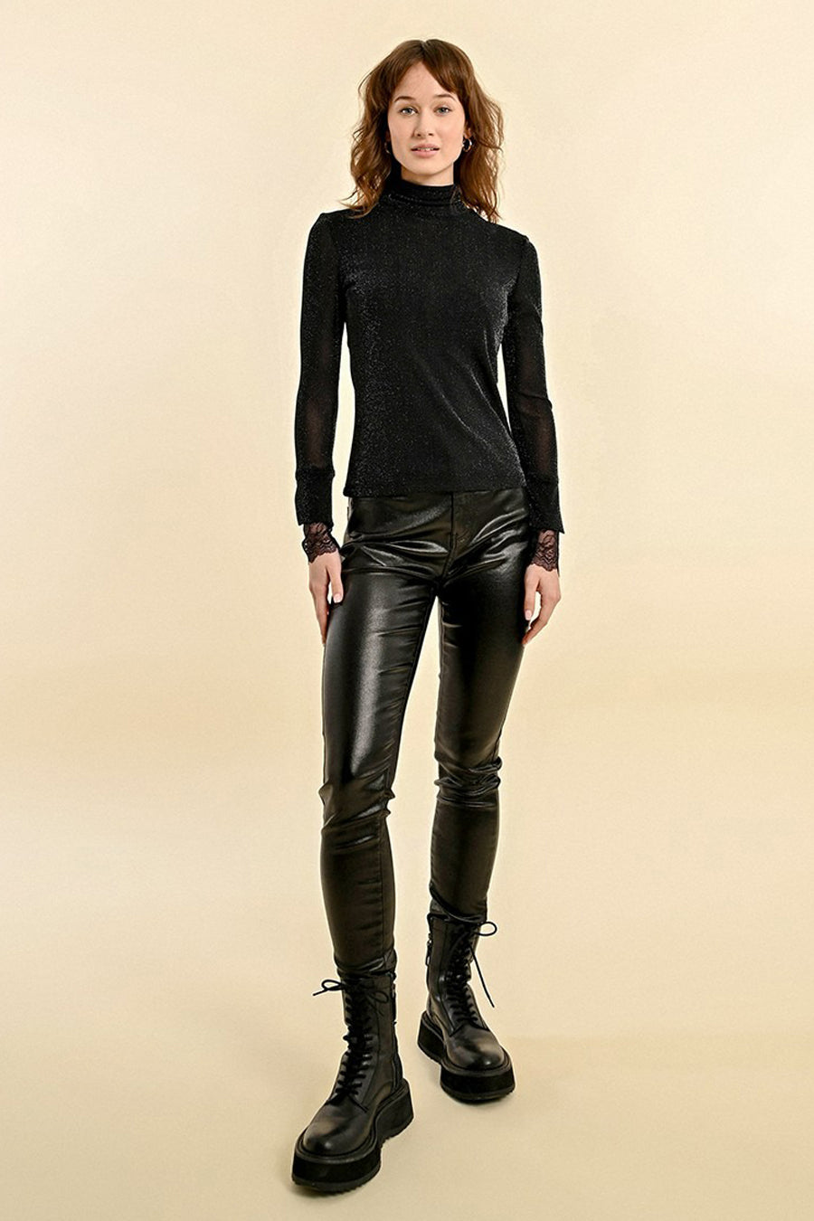 Pull col montant Noir - Molly Bracken