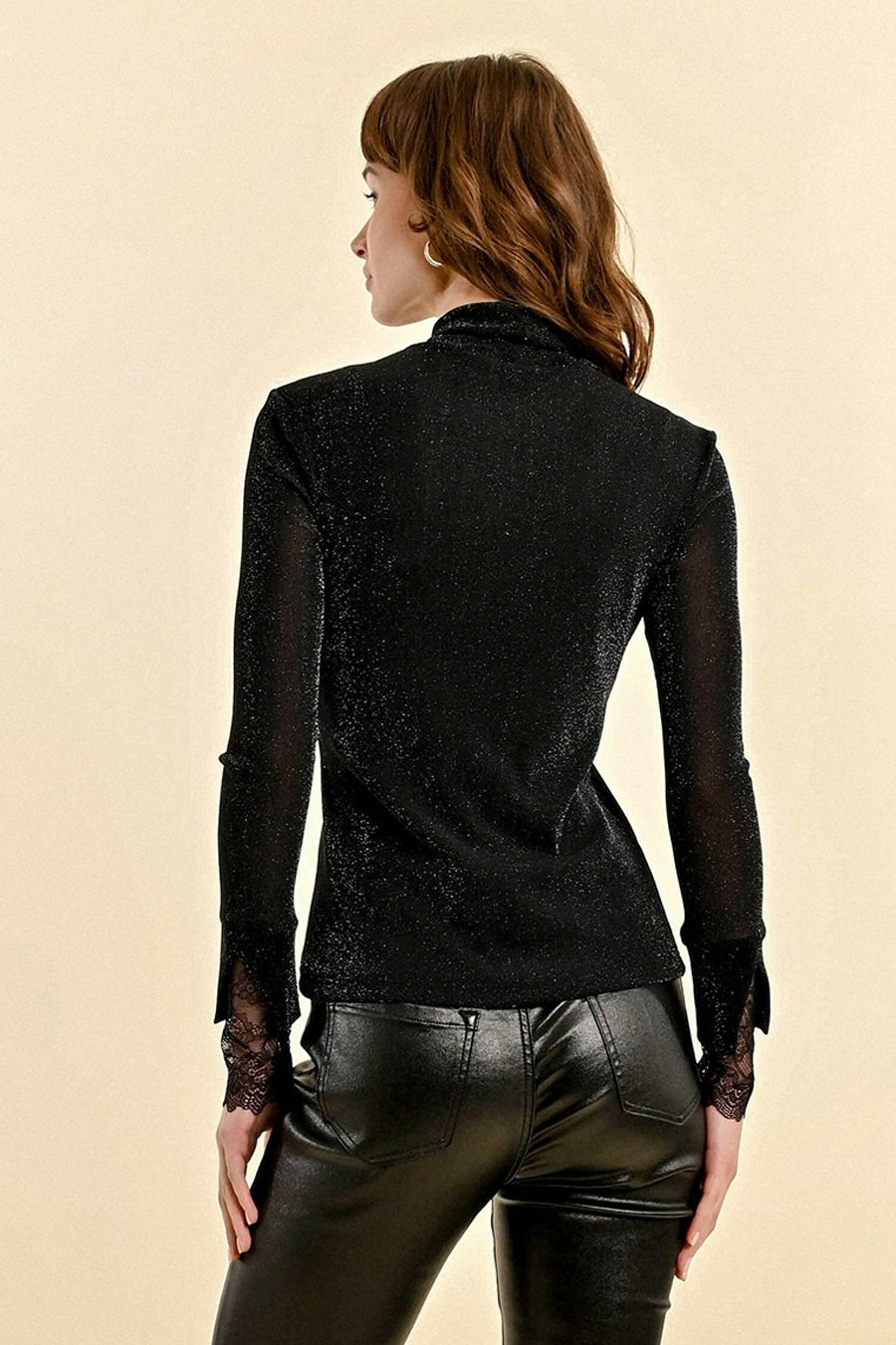 Pull col montant Noir - Molly Bracken
