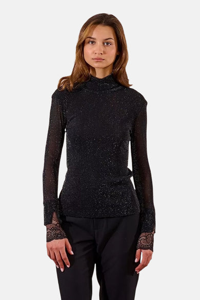 T-shirt met lange mouwen - zwart