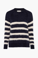 Pull col rond Bleu - Molly Bracken