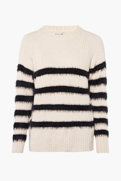 Pull col rond Blanc - Molly Bracken