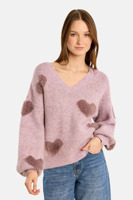 Pull col rond multicolore - Molly Bracken