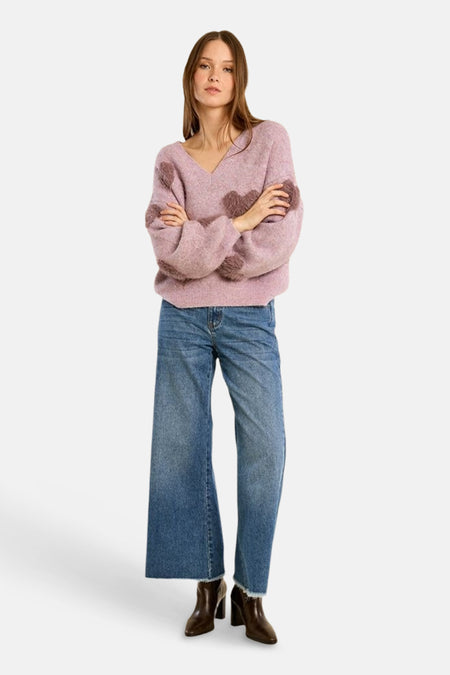 Pull col rond multicolore - Molly Bracken
