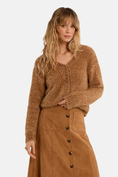 Cardigan - cognac