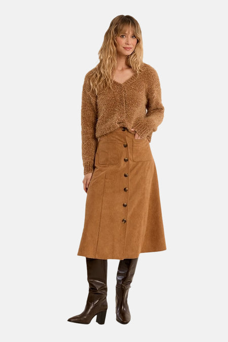Cardigan - cognac
