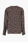 Blouse à manches longues - multicolore