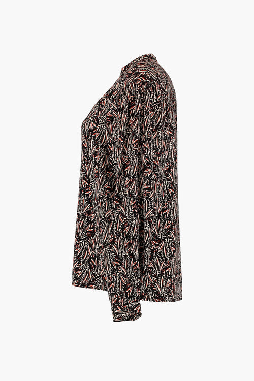Blouse à manches longues - multicolore