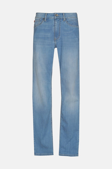 Rechte spijkerbroek van lichtblauw denim van Lee Cooper®, klassieke pasvorm en egale wassing.