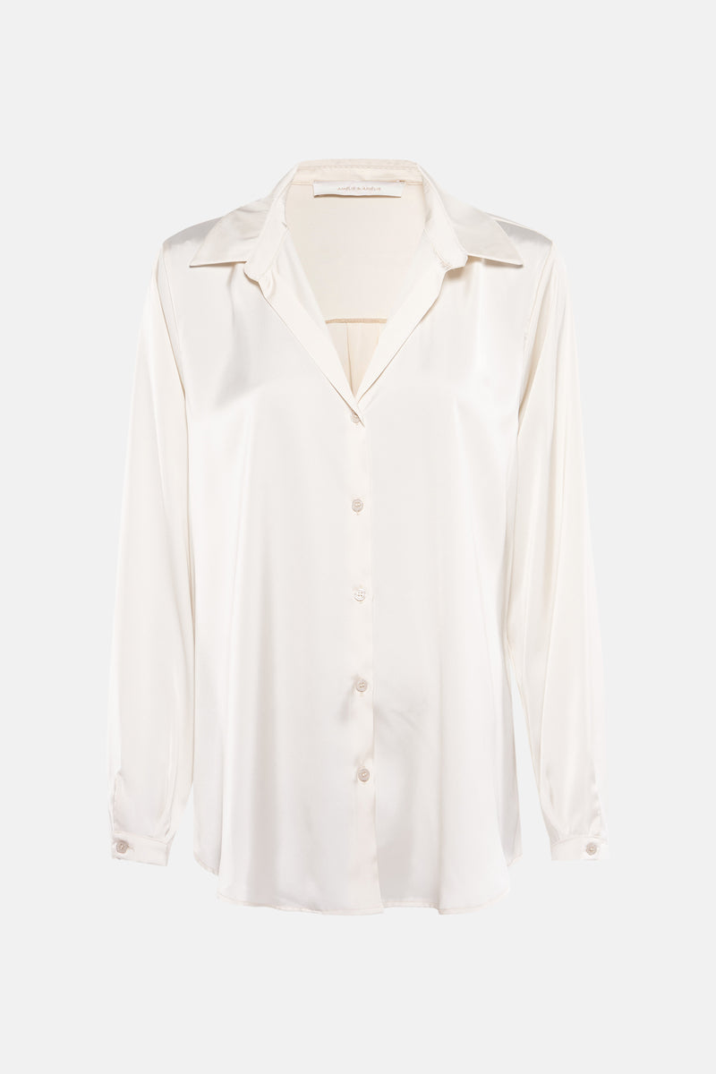 Blouse à manches longues - écru