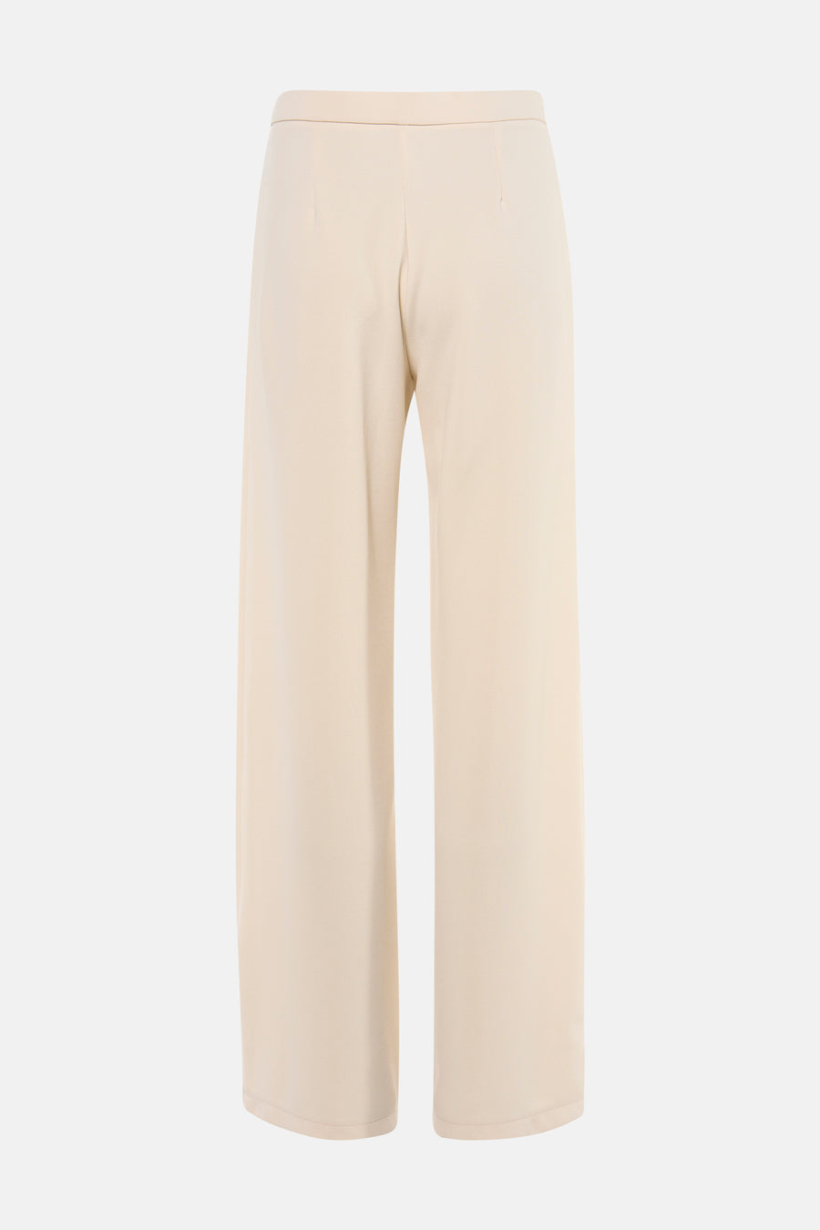 Pantalon beige ample de AMELIE ET AMELIE, coupe droite, vue de dos.