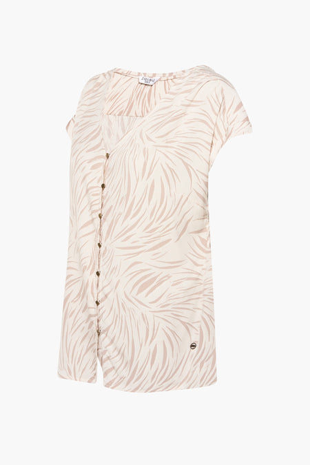 Chemise &agrave; manches courtes - ecru