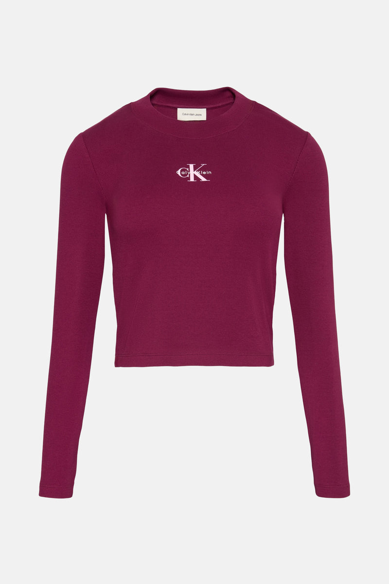 T-shirt met lange mouwen - Bordeaux